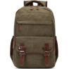 DEEVORCA Retro Rucksack Herren Elegant Groß Kapazität Tagesrucksack für 15 Zoll Laptop mit Griff Mehrere Taschen Schulrucksack