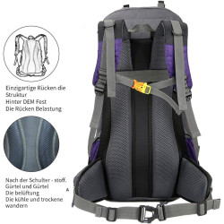 free knight 60L Wasserdichter Rucksack, ultraleichter, packbarer Kletterfischer Reiserucksack Tagesrucksack, handliche Faltbare