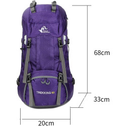 free knight 60L Wasserdichter Rucksack, ultraleichter, packbarer Kletterfischer Reiserucksack Tagesrucksack, handliche Faltbare