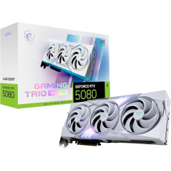 MSI GeForce RTX 5080 16G Inspire 3X OC — 16GB GDDR7 (30Gbps/256-bit), PCIe 5, Boost: 2640 MHz, HDMI 2.1b, DisplayPort 2.1b, DLSS