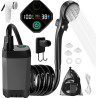 TAVADA Campingdusche Tragbare,Tragbare Campingdusche,6000mah Camping Dusche mit Pumpe,Mobile Dusche mit