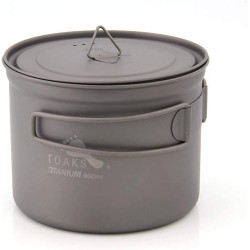 TOAKS Camping Titan Topf Becher Schale (375ml, 450ml, 550ml, 650ml, 700ml, 750ml, 900ml), Outdoor Picknick Wandern Titanium