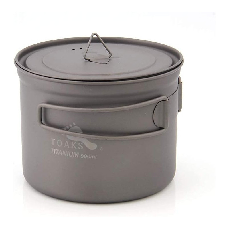 TOAKS Camping Titan Topf Becher Schale (375ml, 450ml, 550ml, 650ml, 700ml, 750ml, 900ml), Outdoor Picknick Wandern Titanium