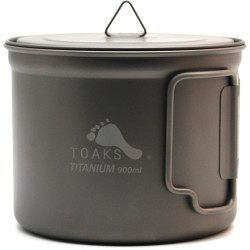 TOAKS Camping Titan Topf Becher Schale (375ml, 450ml, 550ml, 650ml, 700ml, 750ml, 900ml), Outdoor Picknick Wandern Titanium