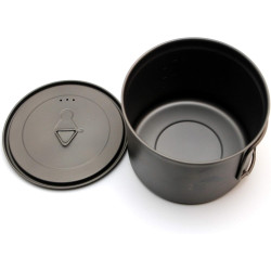 TOAKS Camping Titan Topf Becher Schale (375ml, 450ml, 550ml, 650ml, 700ml, 750ml, 900ml), Outdoor Picknick Wandern Titanium
