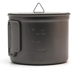 TOAKS Camping Titan Topf Becher Schale (375ml, 450ml, 550ml, 650ml, 700ml, 750ml, 900ml), Outdoor Picknick Wandern Titanium
