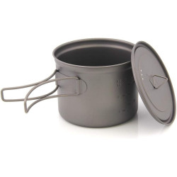 TOAKS Camping Titan Topf Becher Schale (375ml, 450ml, 550ml, 650ml, 700ml, 750ml, 900ml), Outdoor Picknick Wandern Titanium