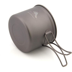 TOAKS Camping Titan Topf Becher Schale (375ml, 450ml, 550ml, 650ml, 700ml, 750ml, 900ml), Outdoor Picknick Wandern Titanium