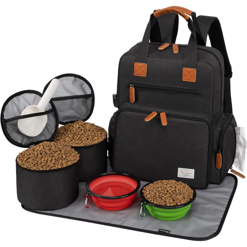 Modoker Hunde-Reisetasche, von Fluggesellschaften zugelassener Rucksack für Haustierzubehör Organizer, Tote Wochenendtasche mit