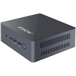 AWOW Mini PC Desktopcomputer Celeron J4115 mit 8GB DDR4/ NVMe M.2 128GB SSD 4K@60Hz, Dual HDMI, Erweiterte SSD 2 TB, 2.4G/5G