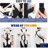 Pawaboo Haustier Rucksack Hund Tragetasche, Verstellbar Beinen heraus Rucksäcke Haustier Tragbar Reisetasche, Atmungsaktiv und
