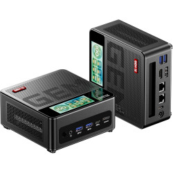 AOOSTAR GEM12 PRO Max Mini PC, Schwarz Ryzen 7 8845HS Mini Gaming PC 32GB DDR5 RAM 1TB SSD M.2 2280 PCIE4.0, Mini Computer mit