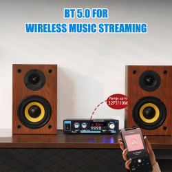 Heimverstärker | Kompakt-Verstärker Stereoempfänger - Kabelloser HiFi Surround Player mit Multimode für TV, Mikrofon, Karaoke,