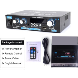 Heimverstärker | Kompakt-Verstärker Stereoempfänger - Kabelloser HiFi Surround Player mit Multimode für TV, Mikrofon, Karaoke,