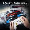Wireless Controller für Switch/Lite/OLED Konsole, Switch Pro Controller mit Farbwechselnde RGB Beleuchtung/Dual Vibration/6