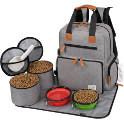 Modoker Hunde-Reisetasche, von Fluggesellschaften zugelassener Rucksack für Haustierzubehör Organizer, Tote Wochenendtasche mit