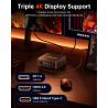 ACEMAGICIAN K1 Mini PC, AMD Ryzen 5 7430U (6C/12T, up to 4.3Ghz),16GB DDR4 512GB M.2 SSD Mini Computer mit Windows 11 Pro | WiFi