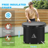 Faltbare Eisbad Badewanne 80cm Large Aufblasbare Badewanne Erwachsene Eisbaden Tonne Freistehende Ice Tub Mobile Badewanne