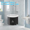 Faltbare Eisbad Badewanne 80cm Large Aufblasbare Badewanne Erwachsene Eisbaden Tonne Freistehende Ice Tub Mobile Badewanne