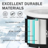 Faltbare Eisbad Badewanne 80cm Large Aufblasbare Badewanne Erwachsene Eisbaden Tonne Freistehende Ice Tub Mobile Badewanne