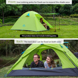 Naturehike Profi Series 3-Personen Zelt wasserdicht Ultraleicht 3-4 Jahreszeiten PU3000mm 2.1kg kompaktes Paket für Camping