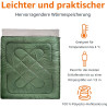 Amazon Basics Rechteckig Schlafsack für kaltes Wetter, zum Camping und Wandern, Queensize-Größe für zwei Personen, Double,