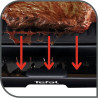 Tefal Tischgrill Malaga TG3918 | Elektrogrill | Regelbarer Thermostat | Antihaftbeschichtete Grillplatte, 2/3 Grill, 1/3