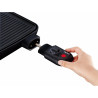 Tefal Tischgrill Malaga TG3918 | Elektrogrill | Regelbarer Thermostat | Antihaftbeschichtete Grillplatte, 2/3 Grill, 1/3