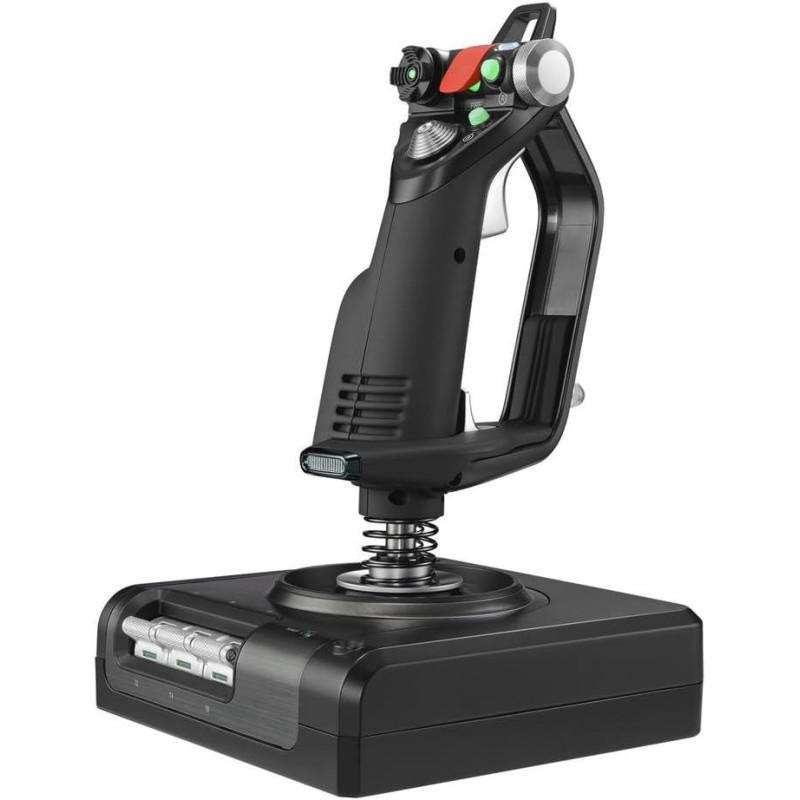 Logitech G Saitek X52 Pro Flight Control System, Schubregler und Stick-Simulationscontroller für Weltraum-Simulationen, Logitech G Saitek X52 Pro Flight Control System, Schubregler und Stick-Simulationscontroller für Weltraum-Simulationen,