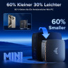 NiPoGi AK1PLUS Mini PC Ιntel Alder Lake-Ν N95(bis zu 3,4 GHz) 8GB DDR4 256GB SSD,Micro PC, 2,5-Zoll-SSD/Gigabit Ethernet/2.4+5G