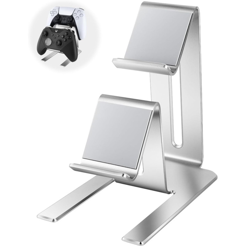 BYZANDQI Game Controller Halter, Universale Controller Halterung Aluminium Controller Ständer für PS5, PS4, Xbox One, Xbox