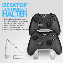 BYZANDQI Game Controller Halter, Universale Controller Halterung Aluminium Controller Ständer für PS5, PS4, Xbox One, Xbox