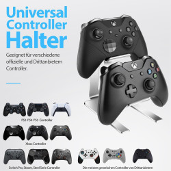 BYZANDQI Game Controller Halter, Universale Controller Halterung Aluminium Controller Ständer für PS5, PS4, Xbox One, Xbox