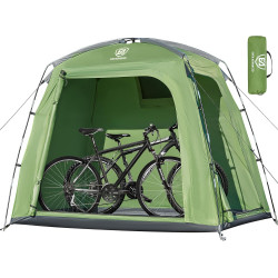 EVER ADVANCED Fahrradzelt für 2-3 Fahrräder, Fahhrradgarage 200x120x165cm, PU 4000MM Wasserdicht Gerätezelt für Fahrräder,
