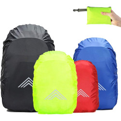 Frelaxy Regenschutz für Rucksäcke Schulranzen(15-90L), Wasserdichter Rucksack Regenhülle Regencape mit Reflektoren &
