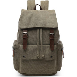 DEEVORCA Herren Mode Rucksack Große Kapazität Retro Schulrucksack 15.6 Zoll Laptoptasche Tagesrucksack für Reisen Lässig Arbeit