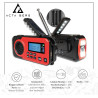 Acta Berg Kurbelradio | Notfallradio mit Kurbel & 5000 mAh Akku | Solar Radio mit Weltempfänger | Handkurbel Blackout