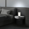 BRILONER - LED Tischlampe kabellos mit Touch, dimmbar in Stufen, Glasschirm, Nachttischlampe, Leselampe, LED lampe,