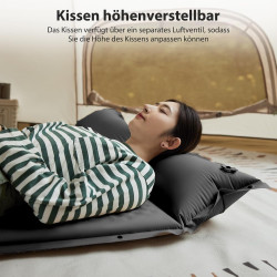 Naturehike Camping Aufblasbare Isomatte Camping-Luftmatratze, Selbstaufblasende Schlafmatten Outdoor Leichte für Rucksackreisen