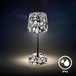 BRILONER – LED Tischlampe Kabellos, Dimmbare Nachttischlampe Touch, Schreibtischlampe, Leselampe, Tischleuchte Outdoor und