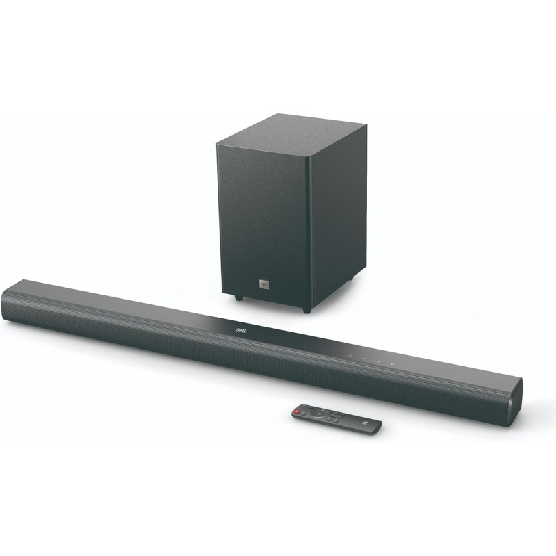 JBL Cinema SB 510 – 3.1-Kanal-Soundbar mit integriertem Subwoofer für Heimkino Sound-System – Mit Bluetooth-Musik-Streaming und JBL Cinema SB 510 – 3.1-Kanal-Soundbar mit integriertem Subwoofer für Heimkino Sound-System – Mit Bluetooth-Musik-Streaming und