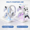 KDD Headset Halterung - und Controller Halter mit Aufladestation - Headset Controller Halterung mit 9 Lichtmodi - Controller