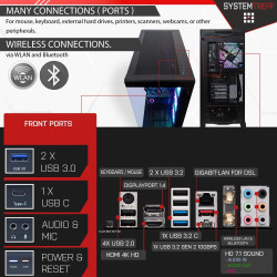SYSTEMTREFF High-End Gaming PC Intel Core i7-12700KF 12x5GHz | Nvidia RTX 5090 32GB DX12 | 1TB M.2 NVMe | 32GB DDR5 RAM |