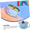 UPKOCH Edelstahl Instant Noodle Bowl Mit Deckel Cartoon Suppenschüssel Für Nudeln Ramen Salat Geeignet Für Büro Küche Picknick