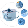 UPKOCH Edelstahl Instant Noodle Bowl Mit Deckel Cartoon Suppenschüssel Für Nudeln Ramen Salat Geeignet Für Büro Küche Picknick