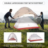 Naturehike Cloud up 1 Person Rucksack Zelt Leichtes Camping Wandern Kuppel Zelt für 1 Mann