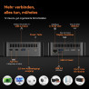 Blackview 2025 MP100 Mini PC W-11 Pro, АMD Ryzen 7 5825U(8C/16T, bis zu 4,5 GHz), Zweikanal 32GB DDR4, 1TB M.2 SSD, WiFi6,