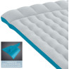 Intex 67999 – Aufblasbare Doppel-Campingmatratze, Laminat, Grau und Hellblau, 127 x 193 x 24 cm