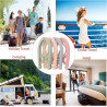 Zmupl Reise-Kleiderbügel für Erwachsene, zusammenklappbar, Kunststoff, faltbar, tragbar, für Reisen, Zuhause, Hotel, Camping,
