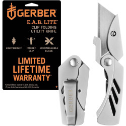 Gerber Cuttermesser, Klappbar, Klingenlänge: 5,7 cm, EAB Lite, Edelstahl, 31-000345